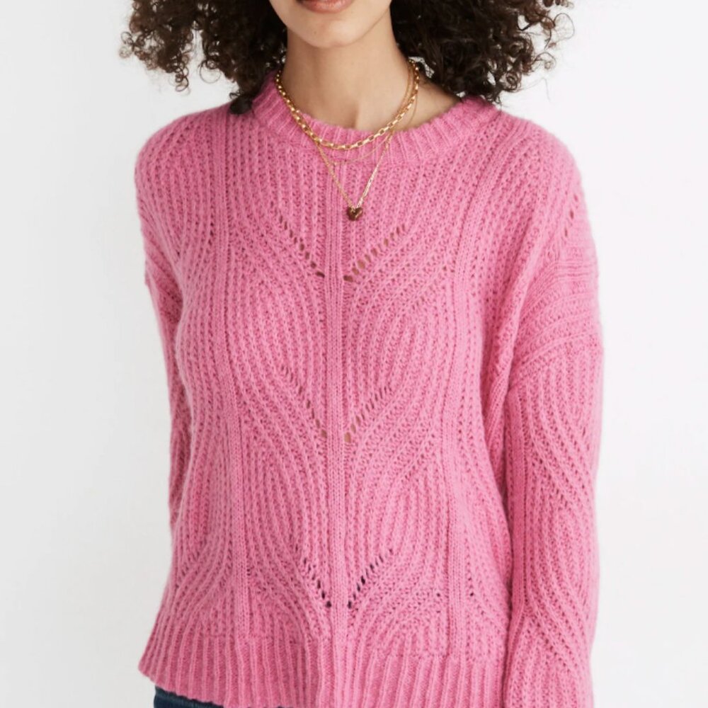 Madewell | Pink Charley Pullover Sweater | 3X
